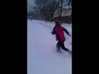 Playing In The Snow But Stil Dont Try This Shit At Home Kids!! LOL