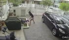 Thief VS Girl... She punches him in the NUTS.... So funny!